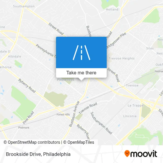 Brookside Drive map