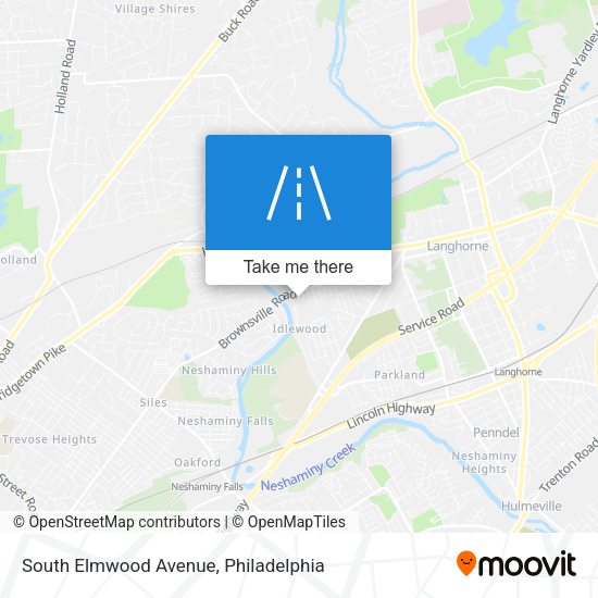 South Elmwood Avenue map
