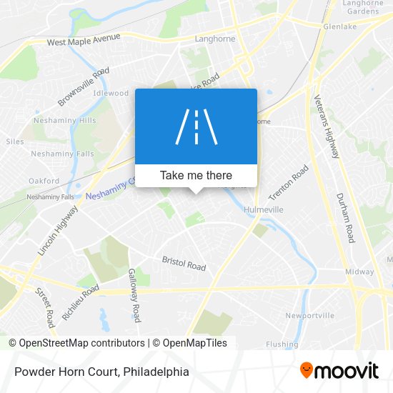 Powder Horn Court map