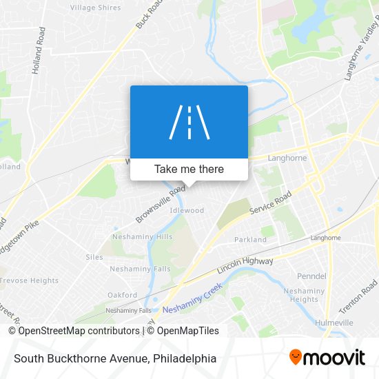 South Buckthorne Avenue map