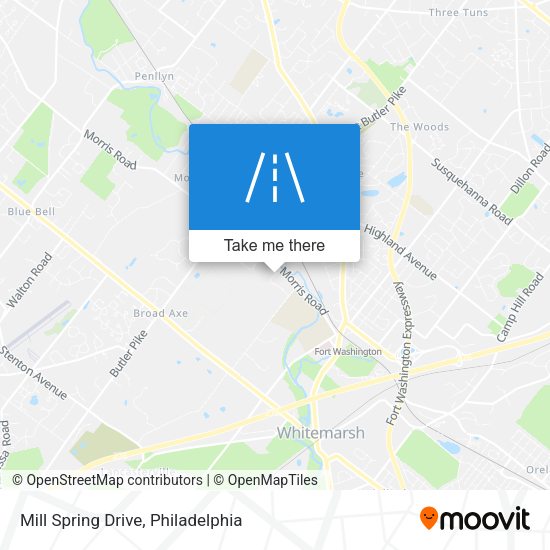 Mill Spring Drive map