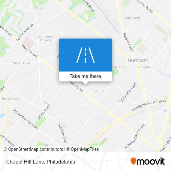 Chapel Hill Lane map