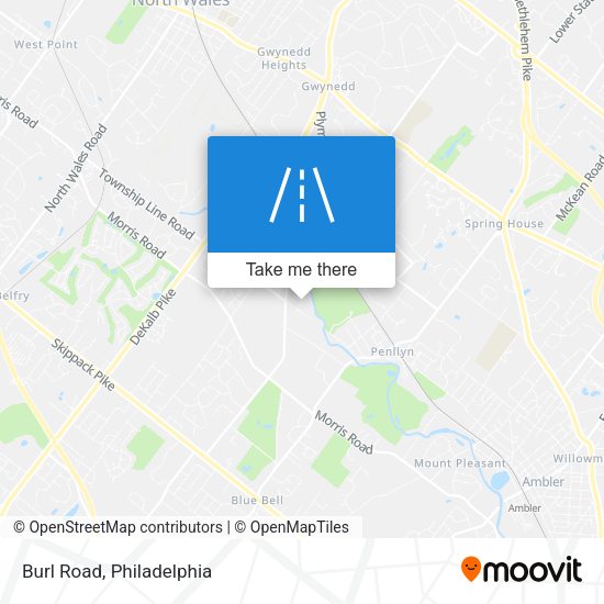 Mapa de Burl Road