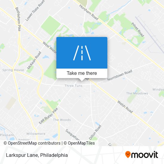 Larkspur Lane map