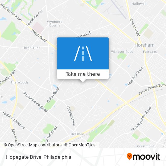 Mapa de Hopegate Drive