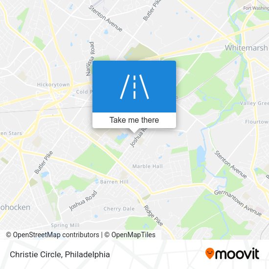 Christie Circle map