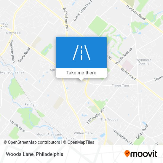 Mapa de Woods Lane