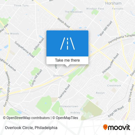 Overlook Circle map
