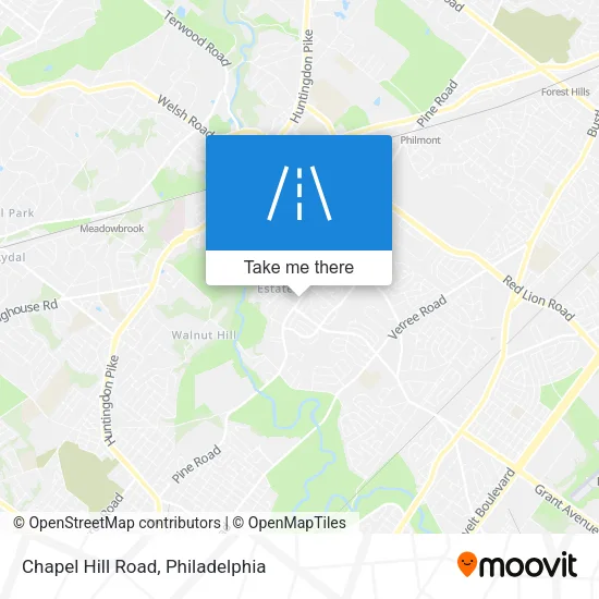 Chapel Hill Road map