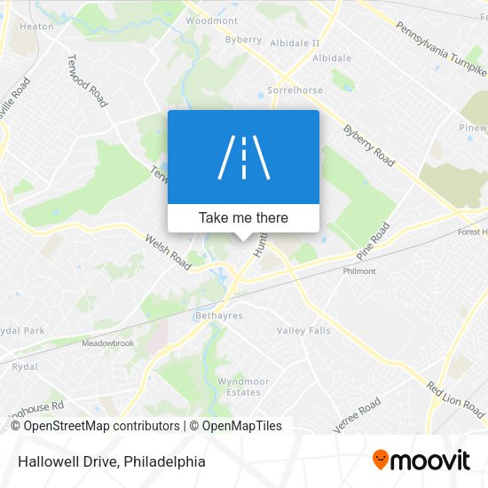 Mapa de Hallowell Drive