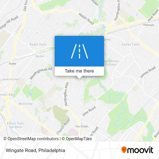 Wingate Road map