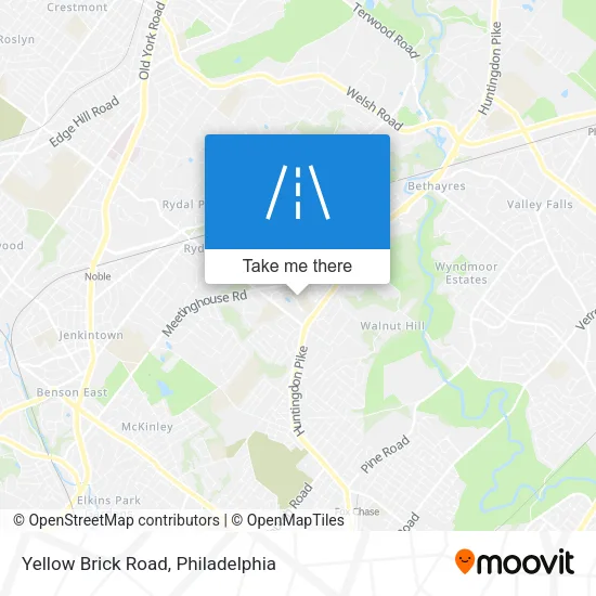Yellow Brick Road map