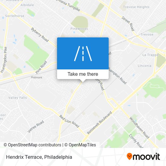 Hendrix Terrace map