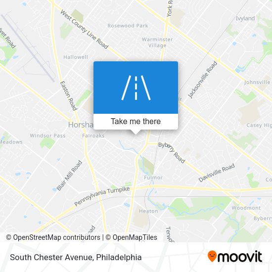 South Chester Avenue map