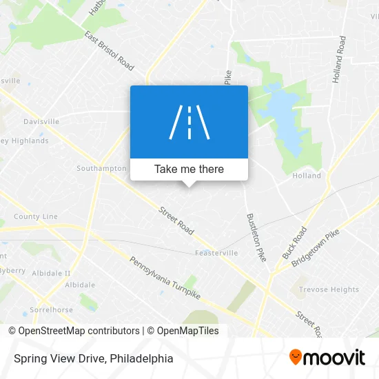 Spring View Drive map