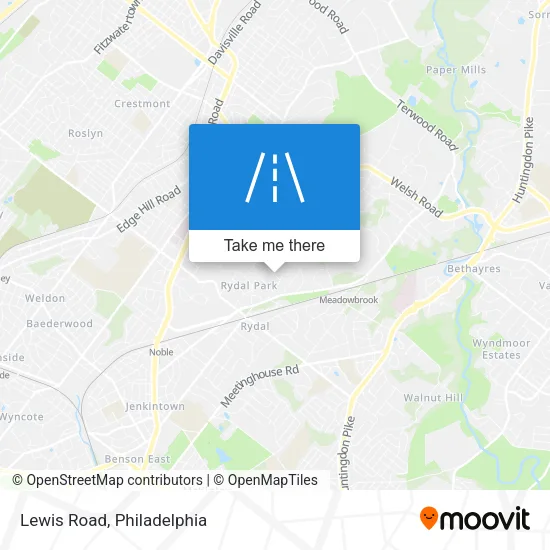 Lewis Road map