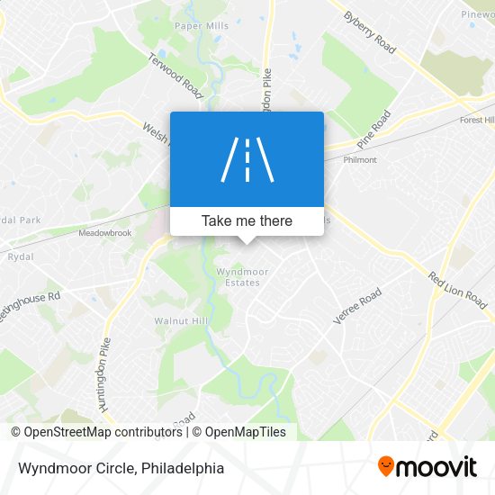 Mapa de Wyndmoor Circle