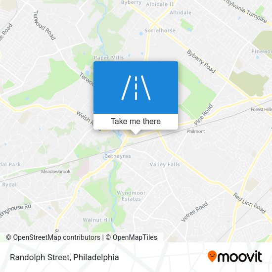 Randolph Street map