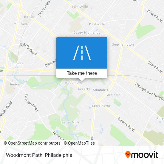 Mapa de Woodmont Path
