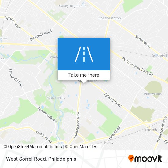 West Sorrel Road map