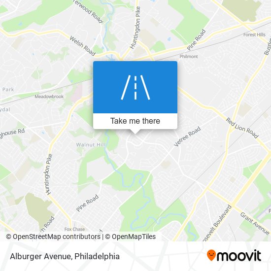 Alburger Avenue map
