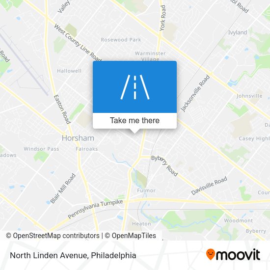 North Linden Avenue map