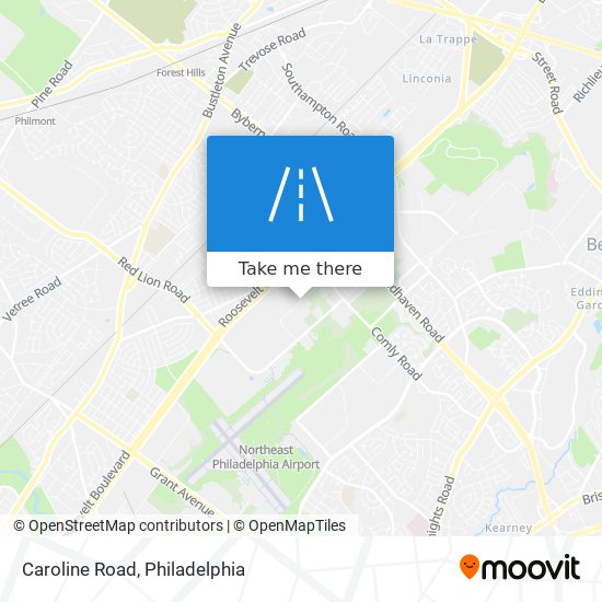 How to get to Caroline Road in Philadelphia by Bus Train Light