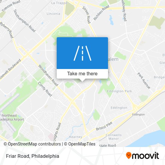 Mapa de Friar Road