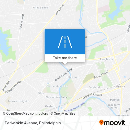 Periwinkle Avenue map