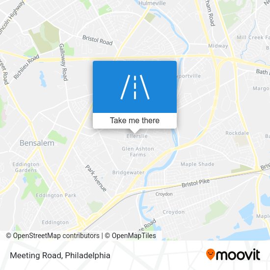 Mapa de Meeting Road