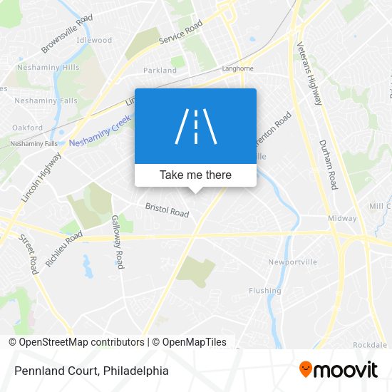 Pennland Court map