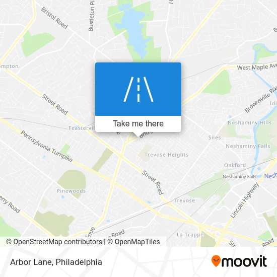 Arbor Lane map