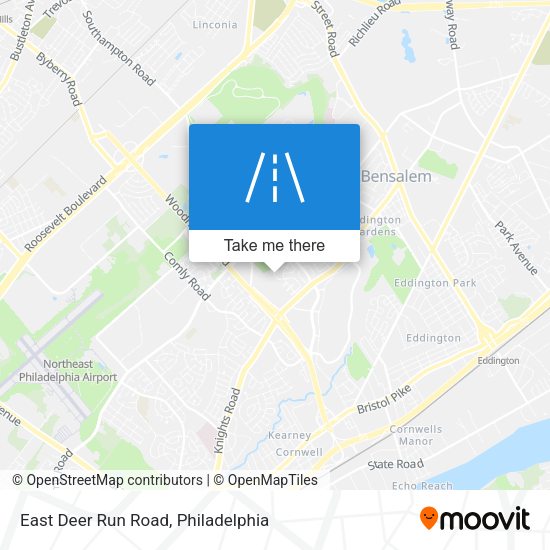 East Deer Run Road map