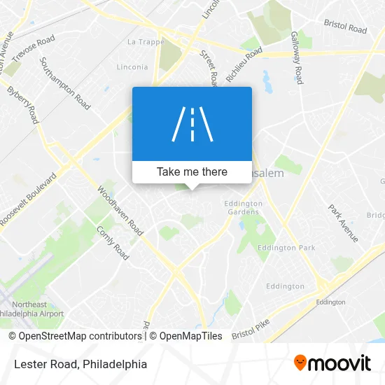 Lester Road map