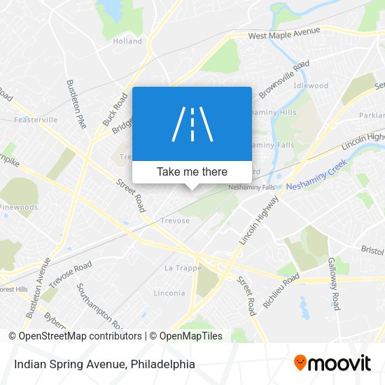 Indian Spring Avenue map