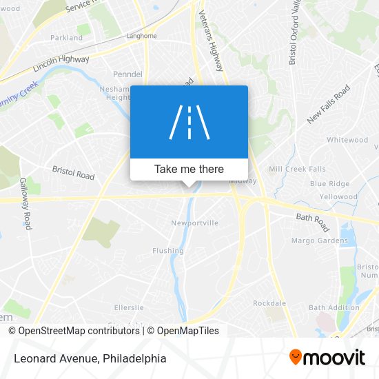 Leonard Avenue map
