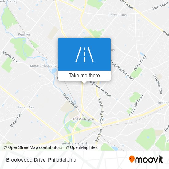 Brookwood Drive map