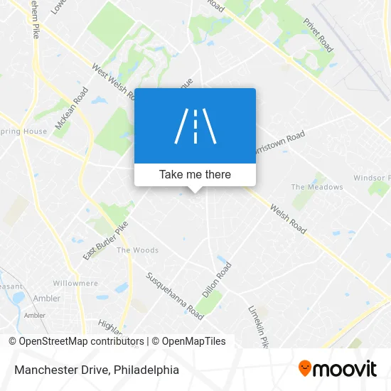 Manchester Drive map