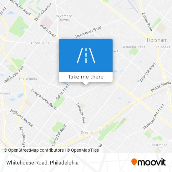 Mapa de Whitehouse Road