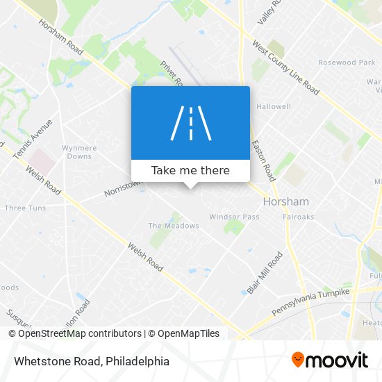 Whetstone Road map