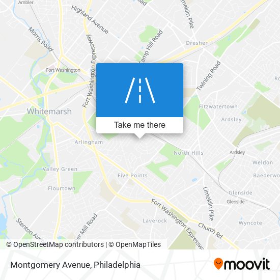 Mapa de Montgomery Avenue