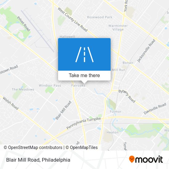 Mapa de Blair Mill Road