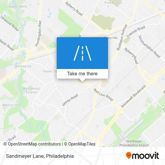 Sandmeyer Lane map