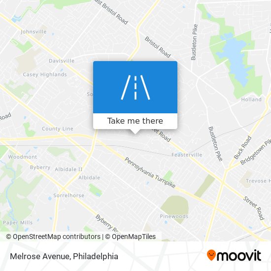 Melrose Avenue map