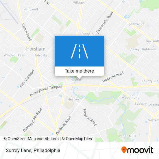 Mapa de Surrey Lane