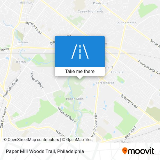 Paper Mill Woods Trail map