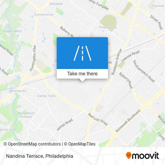 Mapa de Nandina Terrace