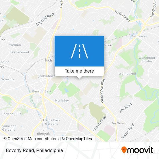 Mapa de Beverly Road