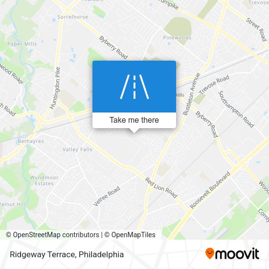 Mapa de Ridgeway Terrace
