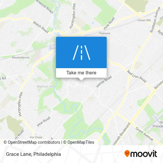 Grace Lane map